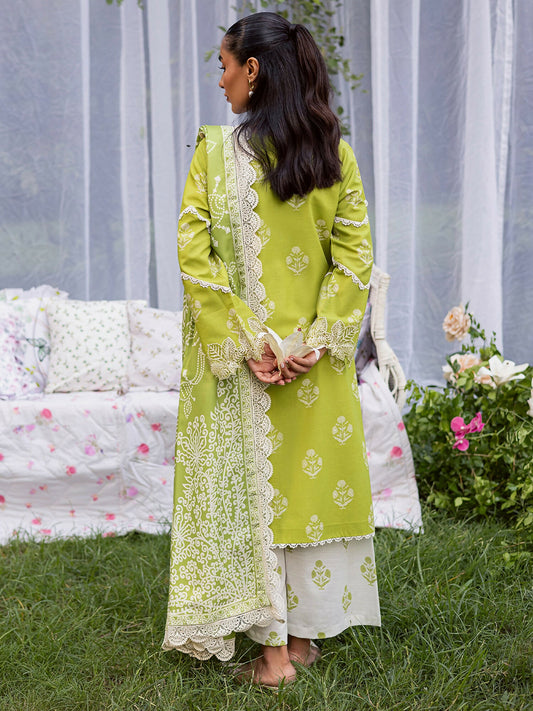 Mahnur Gardenia Khaddar Embroidered Unstitched 3-Piece Suit-GR-03