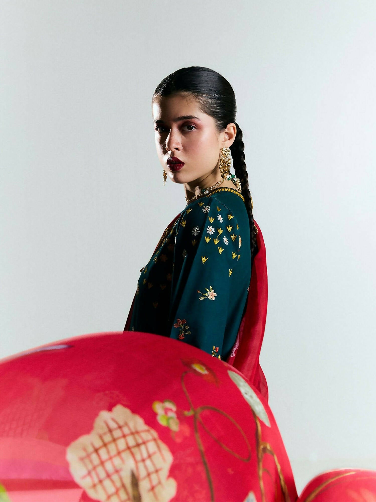 Jugnu by Hussain Rehar SS'25 Edit II Cotton Embroidered Unstitched 3-Piece Suit-ANARA