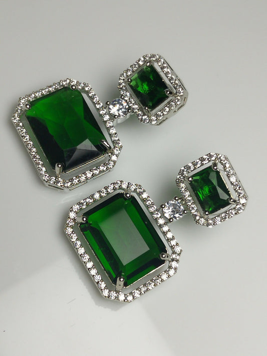 H&A Jewellery One Carat American Diamond Earrings
