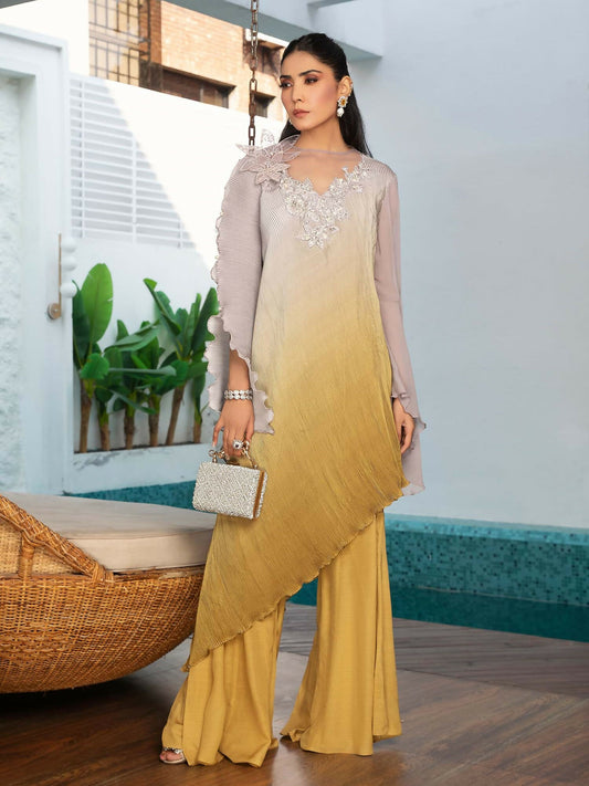 Shiza Hassan Sublime Luxury Pret Silk Embellished Stitched 2-Piece Suit-Stera