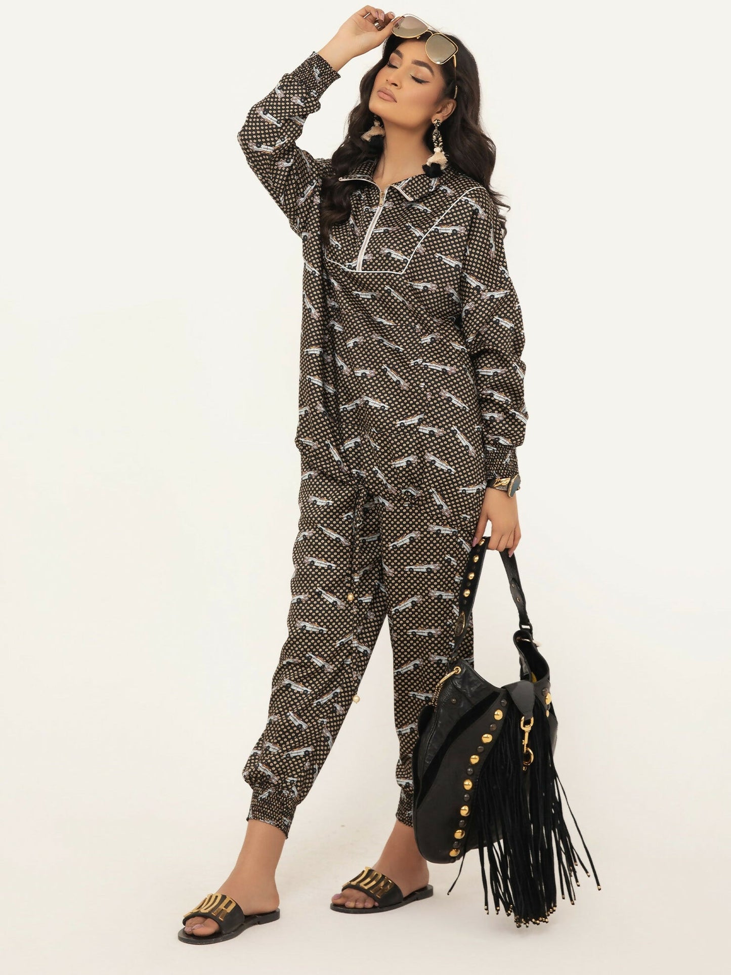 Shiza Hassan SH West Rod Silk Printed Co-Ord Set-Reece