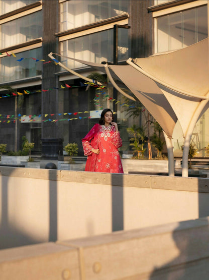 Mahnur Broadway Luxury Lawn'26 Embroidered Unstitched 3-Piece Suit-BW-013