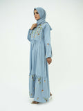 Kachy Dhaagy Dhanak Embroidered Maxi