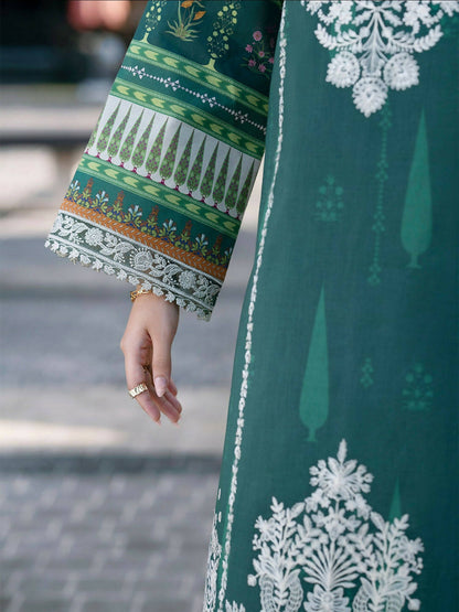 Mahnur Broadway Luxury Lawn'26 Embroidered Unstitched 3-Piece Suit-BW-012