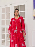 Farooq Hameed Studio Velvet Embroidered Kaftan Set-Misa