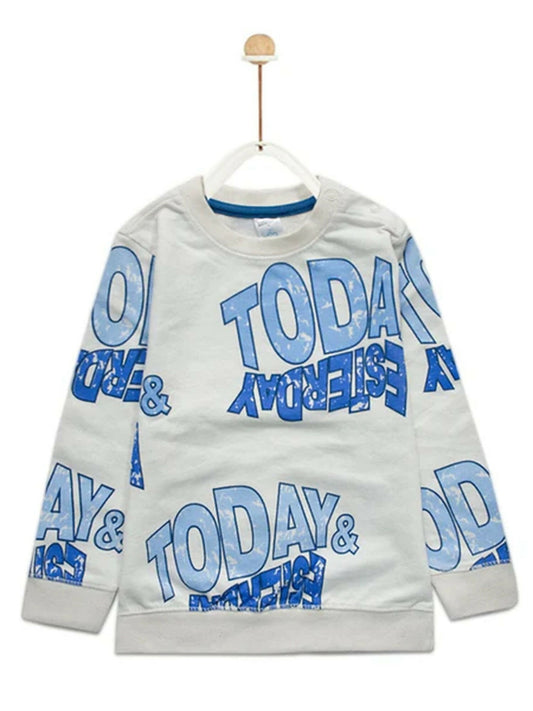 Funky's Today & Yesterday Printed Sweat Shirt-9097