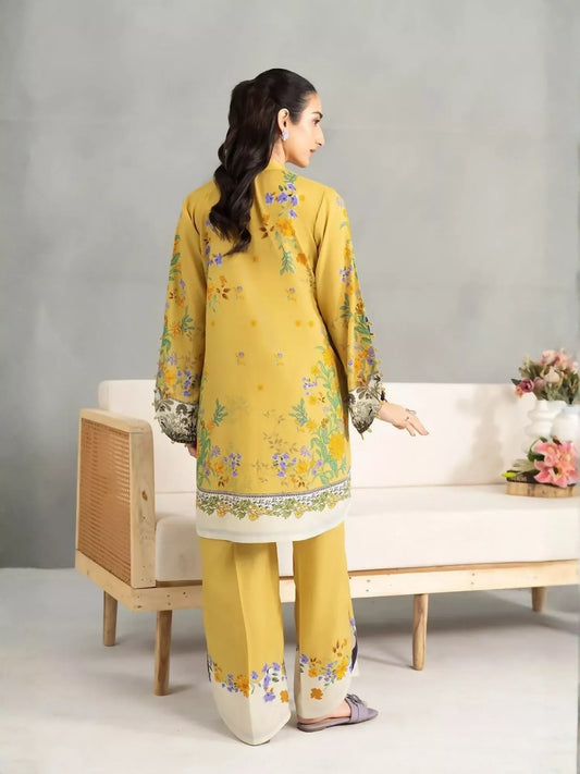 Panache Apparel Dear Summer Silk Lawn Printed Co-Ord Set-Sunpetal