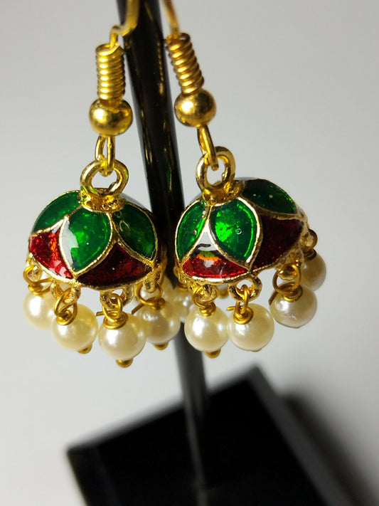 H&A Jewellery Jaipuri Jhumki Earrings