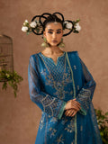 Shurooq Geet Organza Embroidered Stitched 3-Piece Suit-Jugni