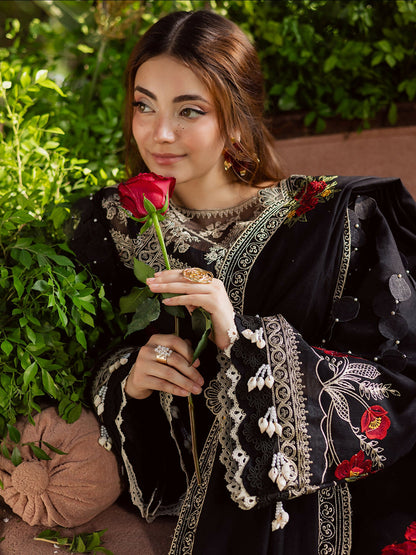 Parishay Winterwood Tales Khaddar Embroidered Unstitched 3-Piece Suit- WW - 07