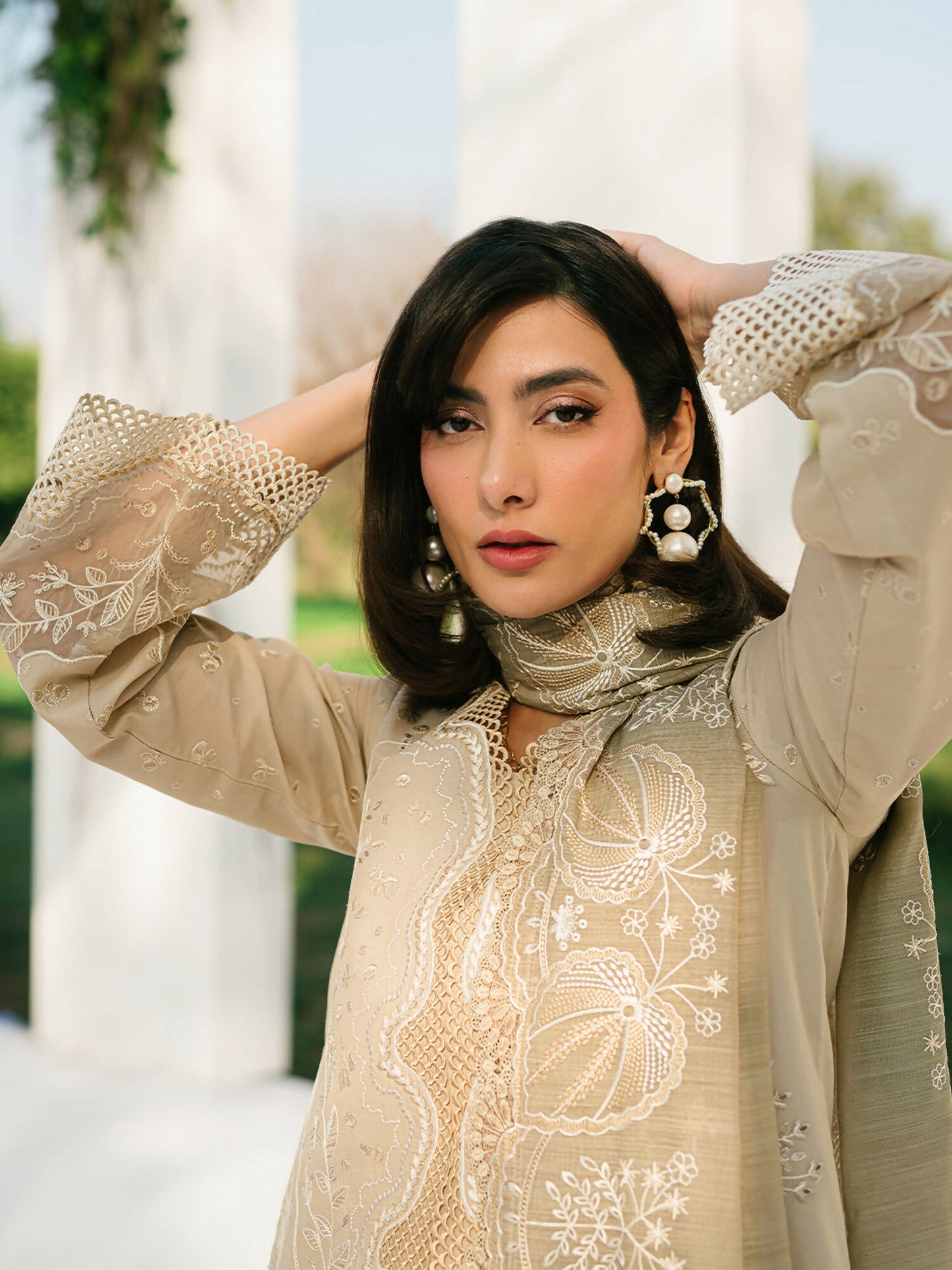 Binilyas Lawn Embroidered Unstitched 3-Piece Suit-232-B