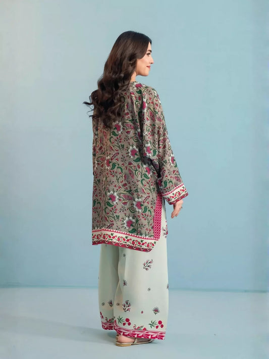 Panache Apparel Dear Summer Silk Lawn Printed Stitched Suit-Leafline