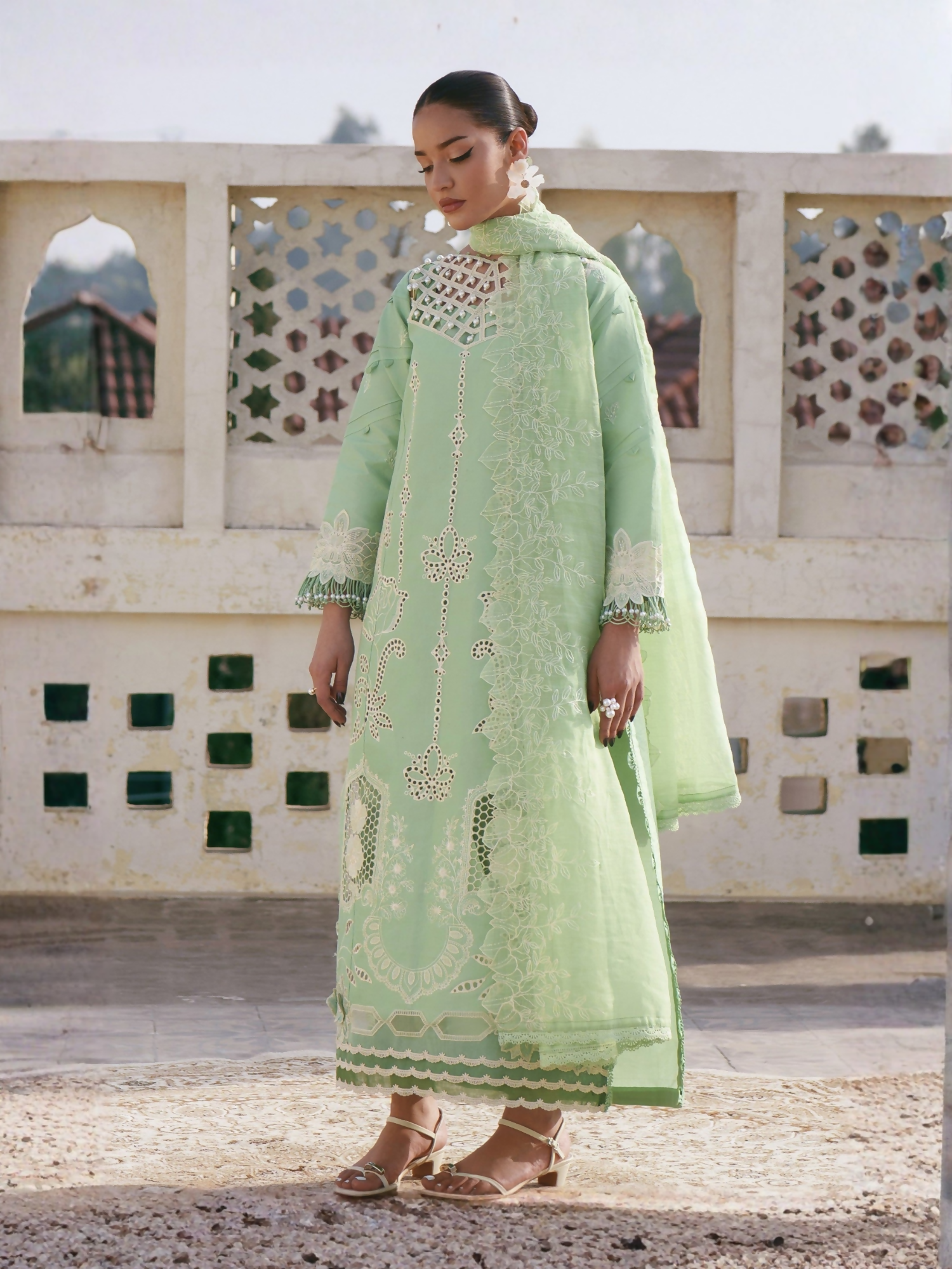 Parishay Shangrila Lawn Embroidered Unstitched 3-Piece Suit-SLA-11