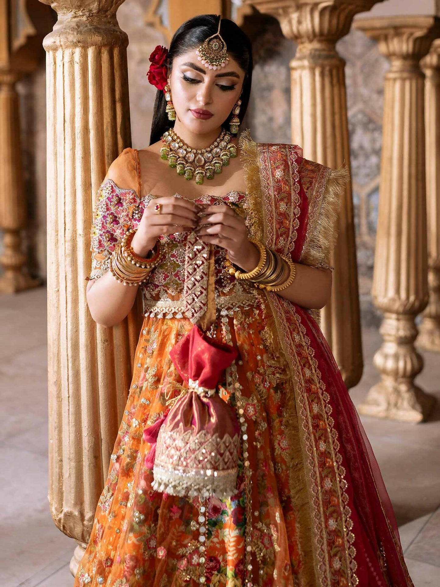 Shiza Hassan Shehnai Net Embellished Stitched 3-Piece Suit-Ariella