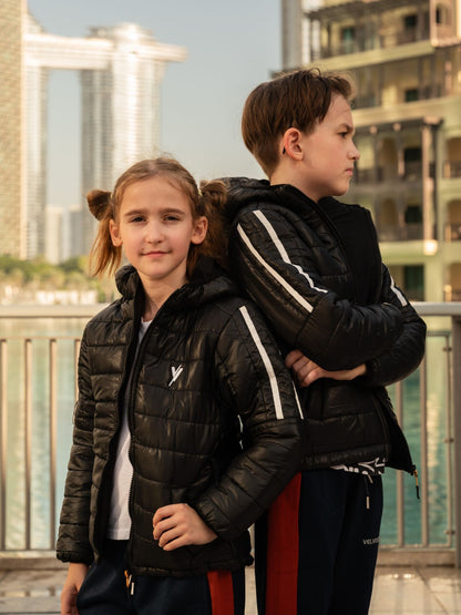 Velvour Full Sleeves Hooded Puffer Jacket-VJ27-A