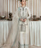 Hussain Rehar Moon In The Golden Cup Raw Silk Embellished Stitched 3-Piece Suit-Narce