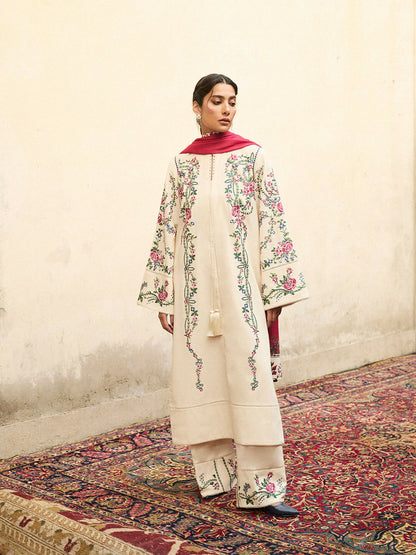 Jugnu by Hussain Rehar Karandi AW 25 - Edit III Embroidered Unstitched 3-Piece Suit-Zura