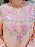 HU Studios Soléa Collection Lawn Cotton Embroidered Stitched 2-Piece Suit-Pastel Promise