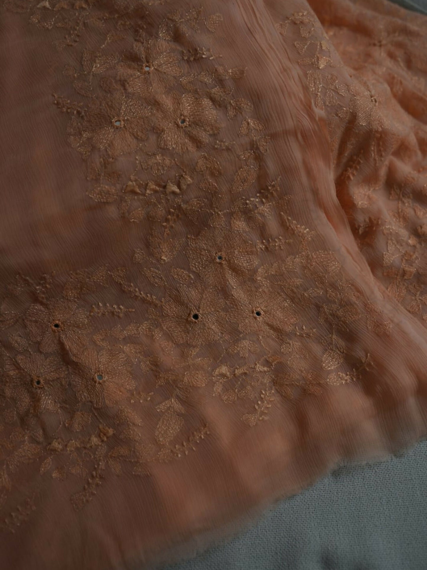 AB Hand Embroideries Chiffon Embroidered Unstitched 2-Piece Suit