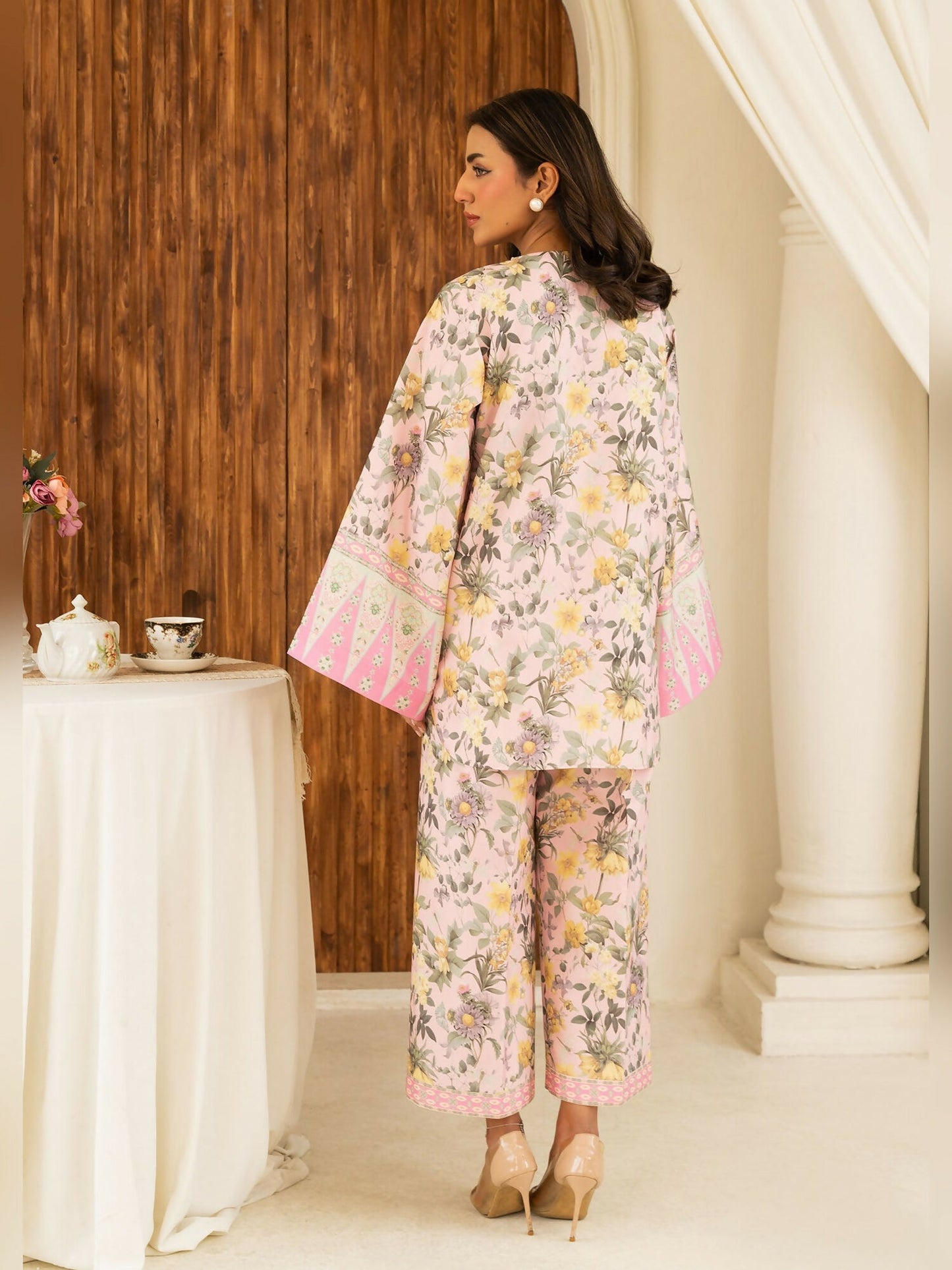 Allure By IH Summer Dreams Lawn Silk Printed Co-Ord Set-Bloom