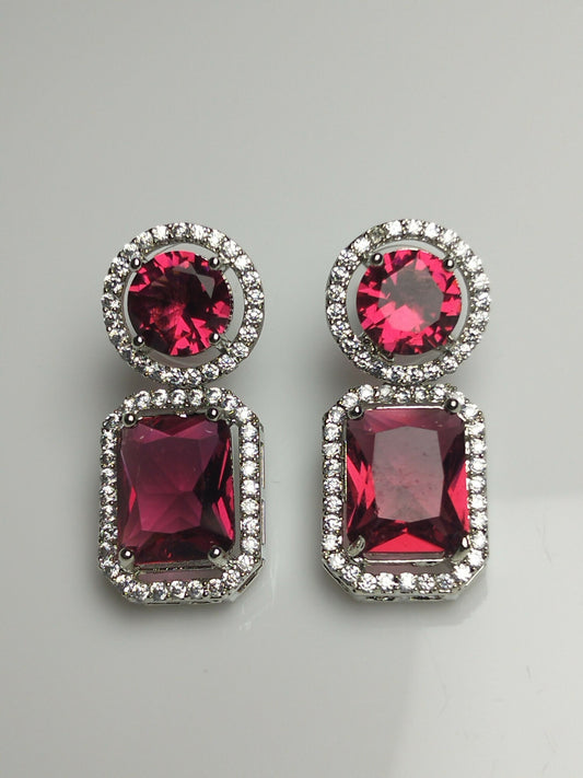 H&A Jewellery One Carat American Diamond Earrings