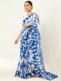 Imran Aftab Chiffon Printed Unstitched Saree-IASC 08
