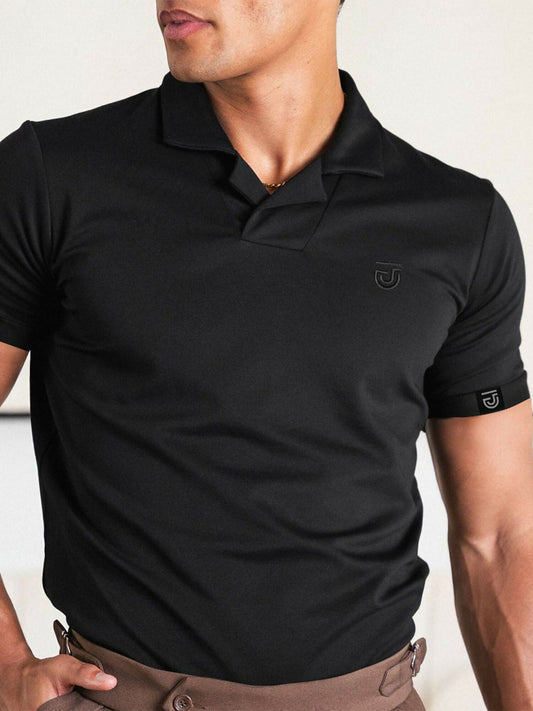 Jupiter Cotton Polo for men featuring a lapel collar, embroidered chest logo, and soft premium fabric