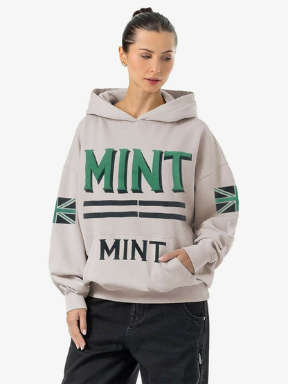 Jupiter Heavy GSM Mint Puff Printed Oversized Hoodie-14858
