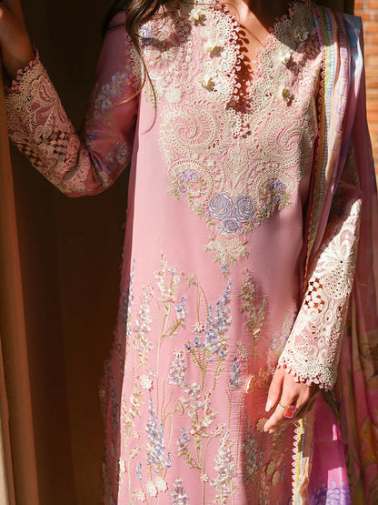 Mushq A Moi Luxury Lawn Embroidered Unstitched 3-Piece Suit-Silent Vows