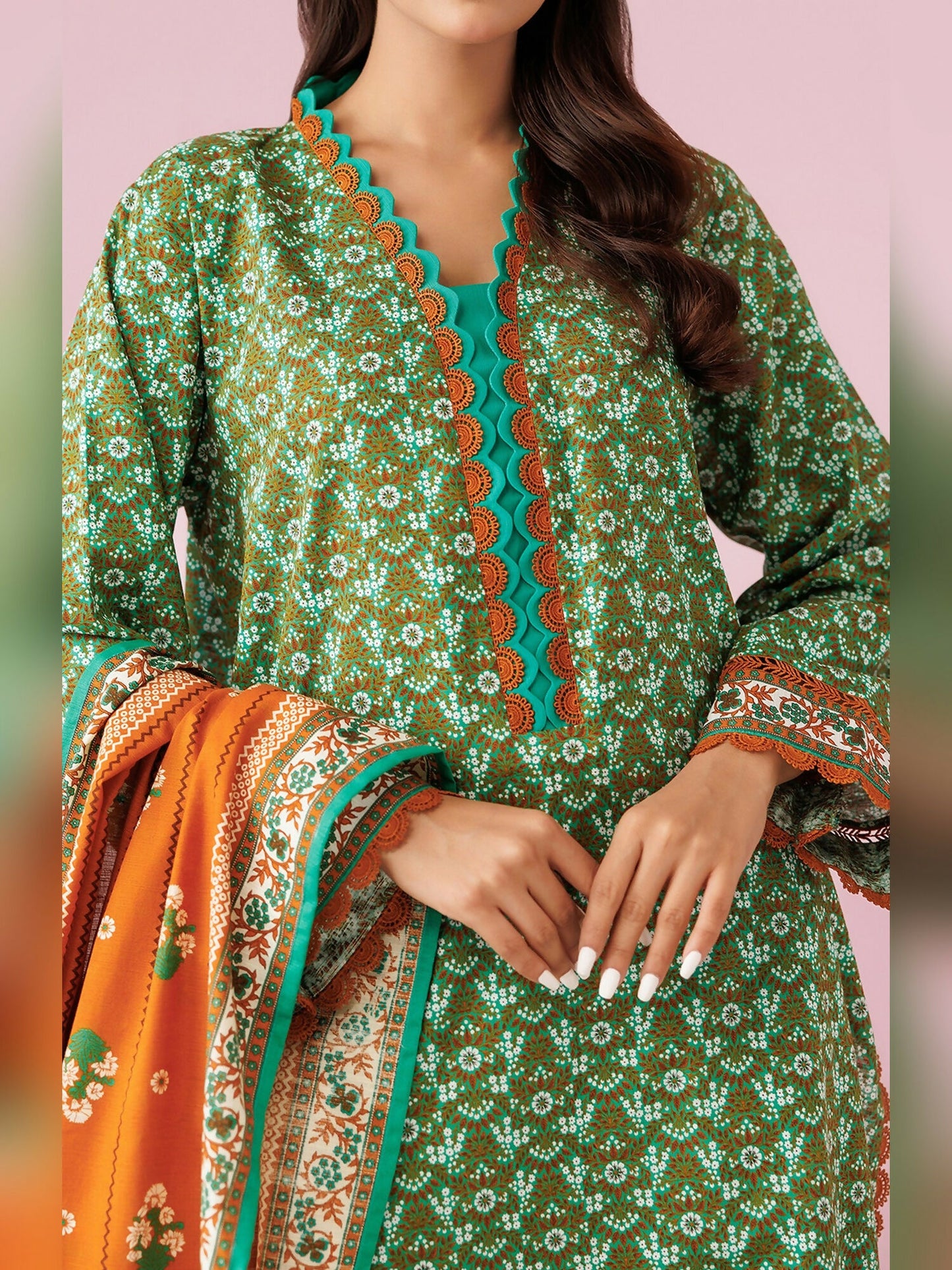 Orient Khaddar Printed Unstitched 3-Piece Suit-OTL-24-310