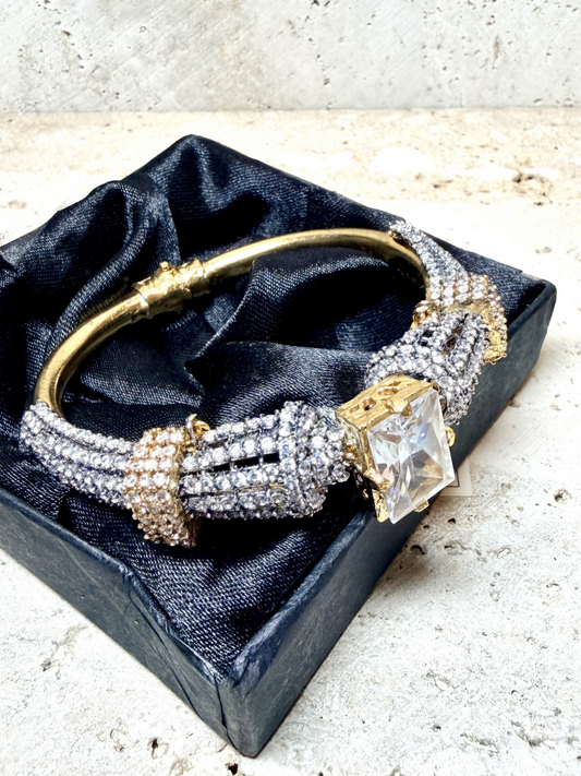 Orya Jewellery White Zircon Bangle