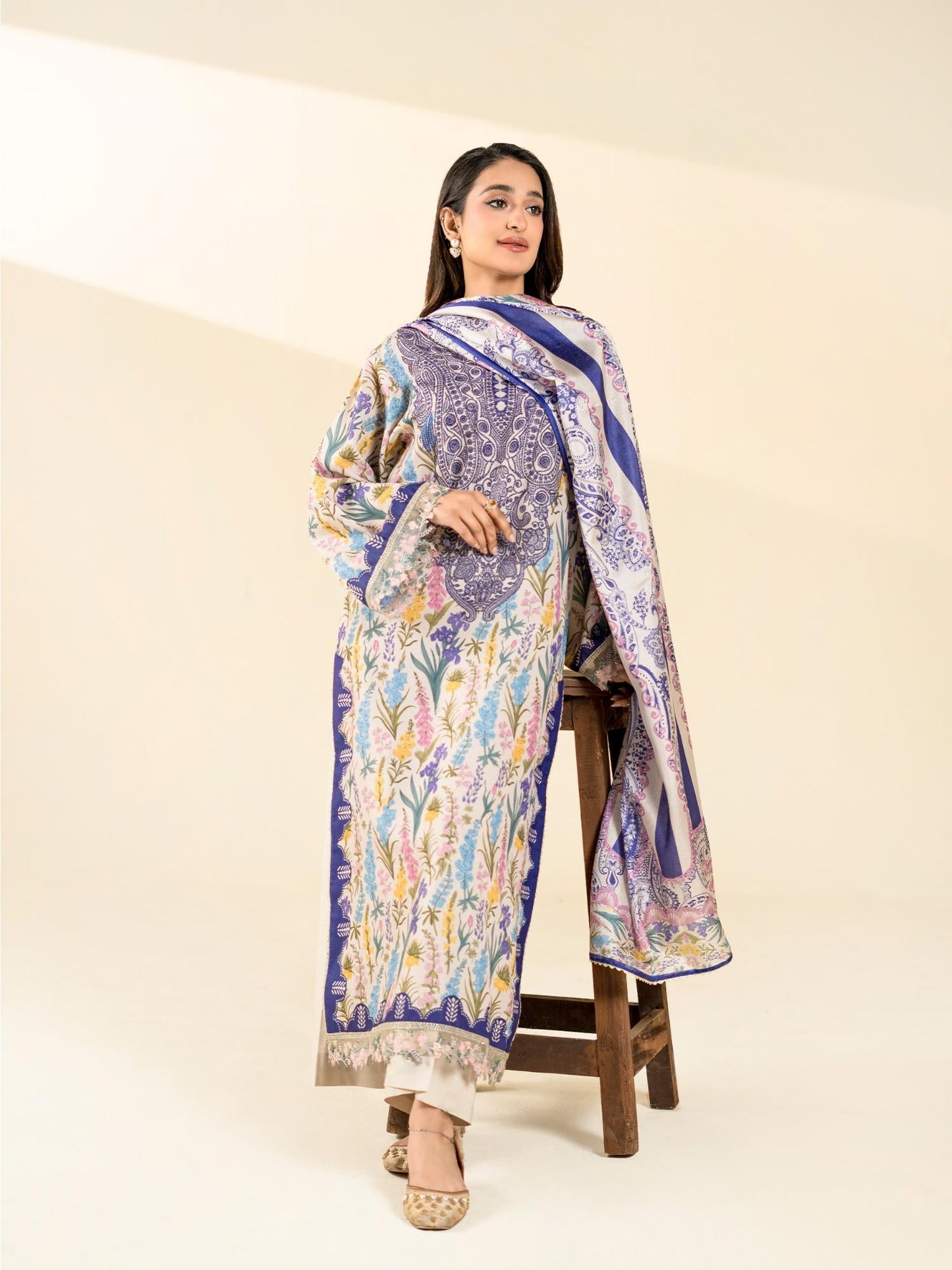 Rabazka Blended Lawn Printed Unstitched 2-Piece Suit-WUS-PELW-S26-2P-02