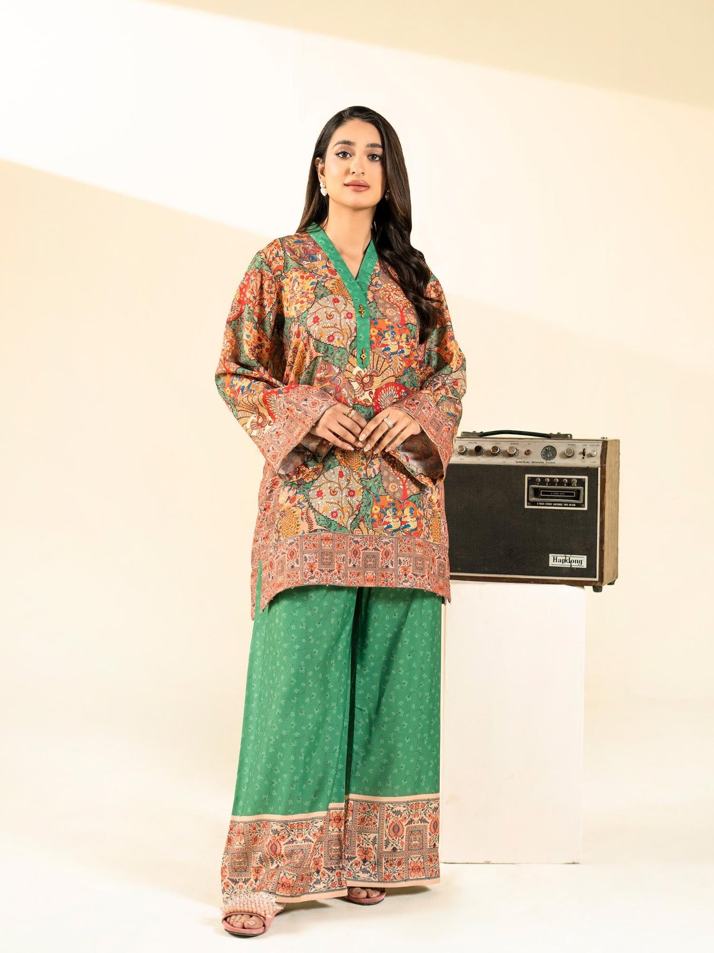 Multi Rabazka Blended Lawn Printed Unstitched 2-Piece Suit-WUS-PLW-S26-2P-03