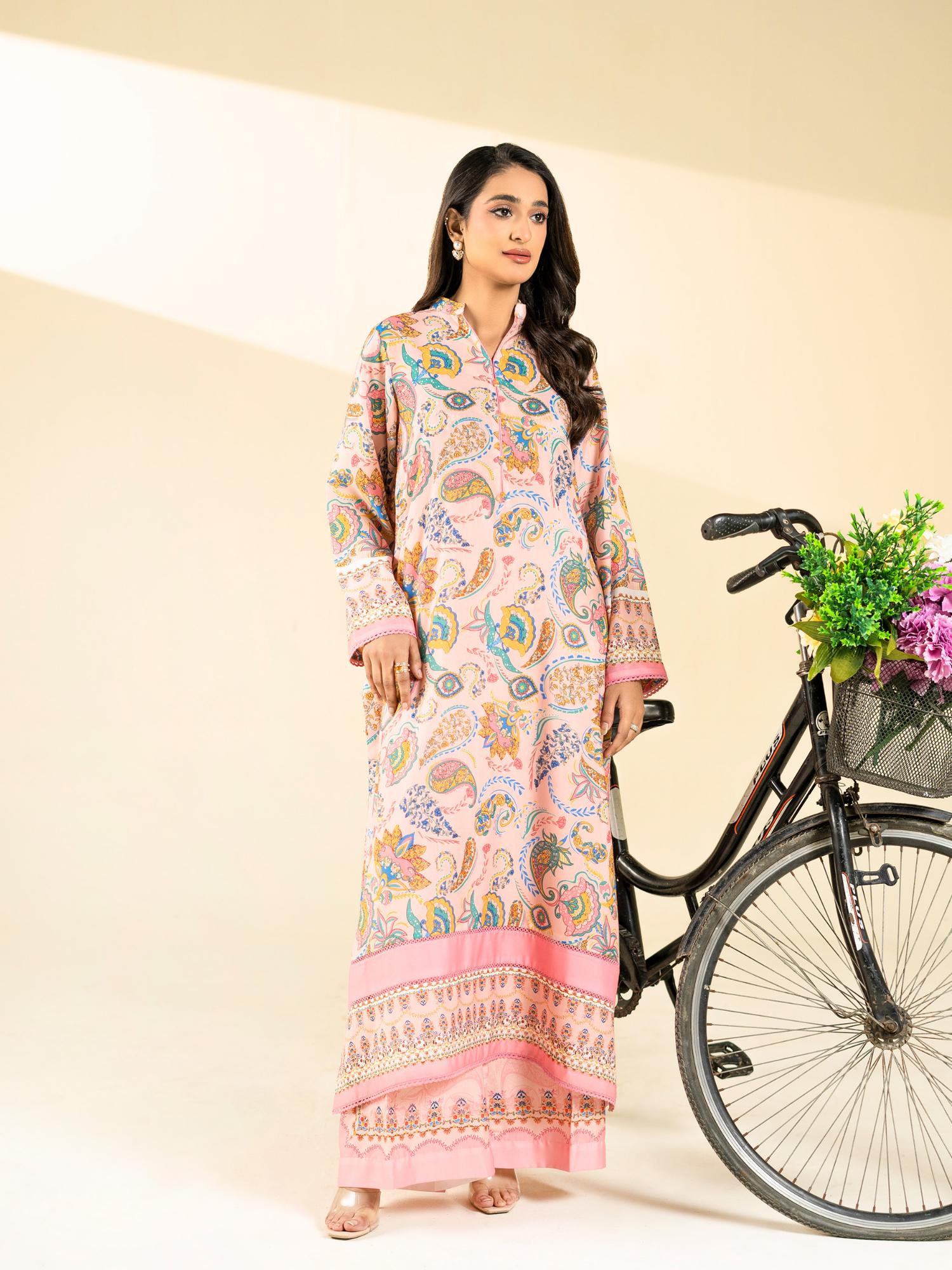 Pink Rabazka Blended Lawn Printed Unstitched 2-Piece Suit-WUS-PLW-S26-2P-02