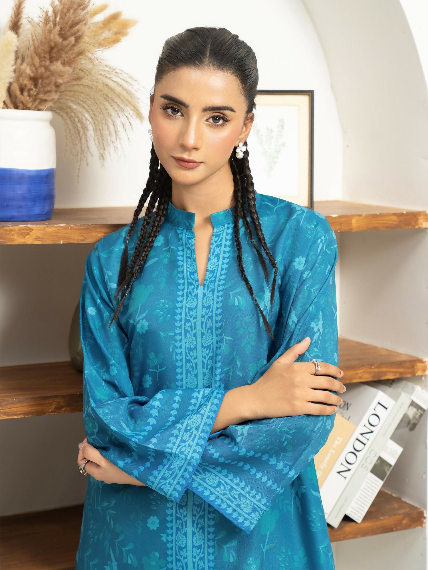 Panache Apparel Florise Lawn Printed Co-Ord Set-Cassia