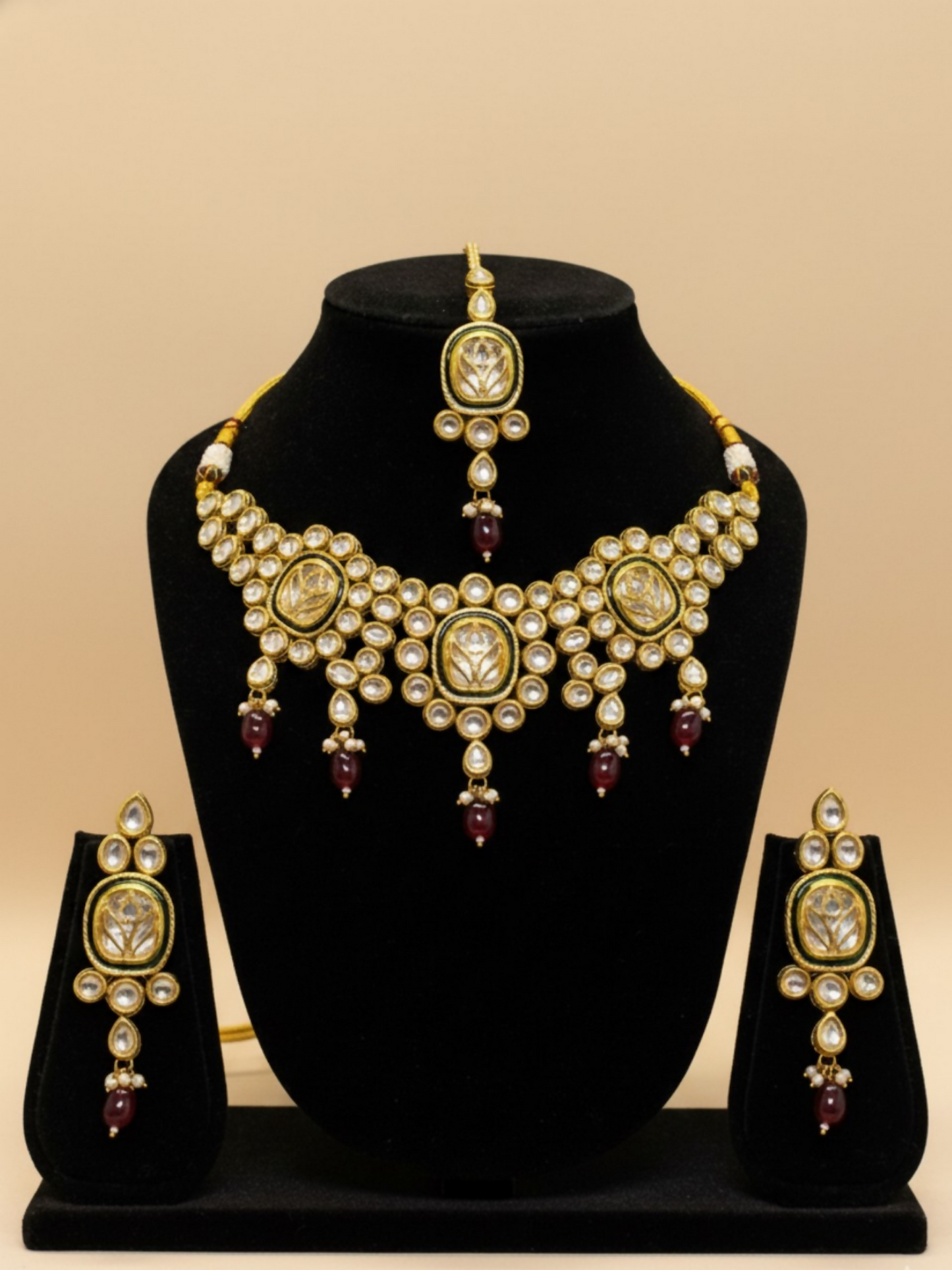 H&A Jewellery Indian Kundan Handmade Choker Set