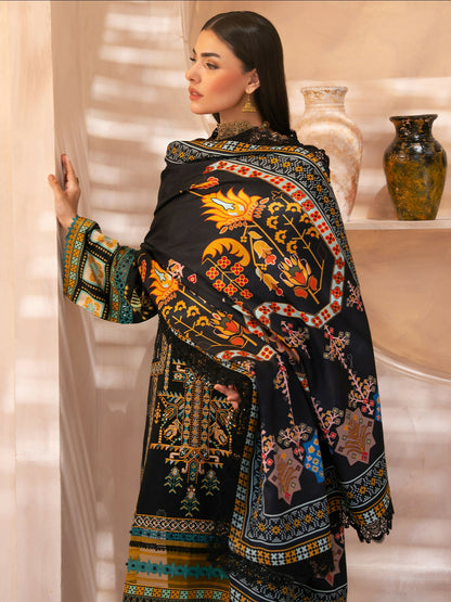 Binilyas Kotrai Embroidered Unstitched 3-Piece Suit-792-A