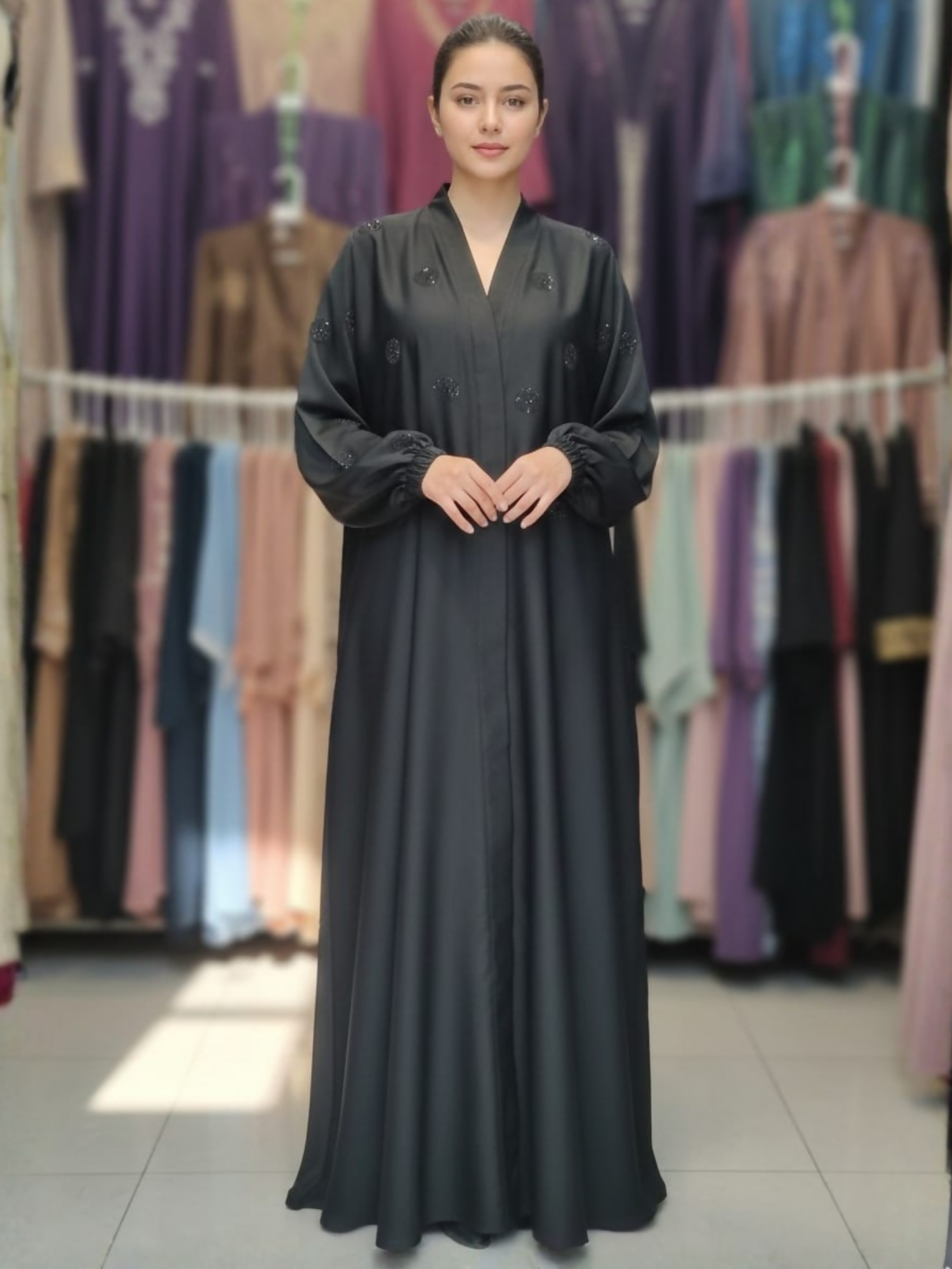 Islami Hijab Centre Haya Premium Series Imported Nida Embroidered Abaya
