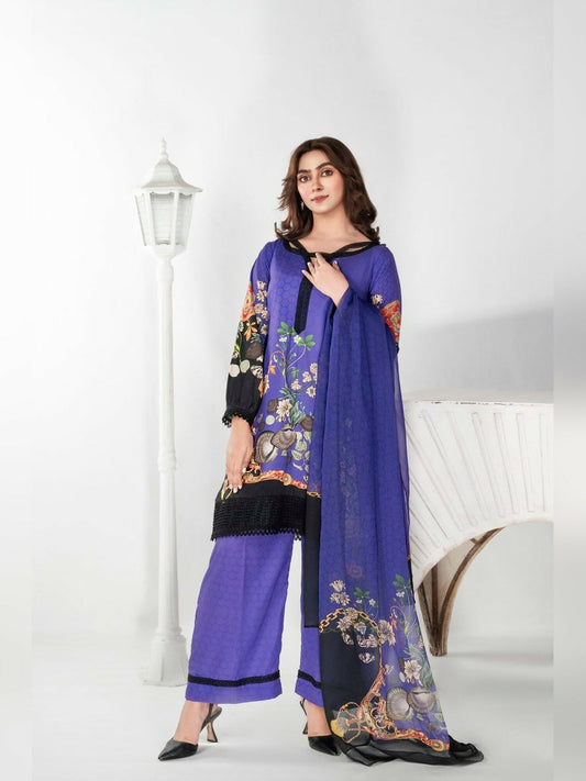 Imran Aftab Aura Summer Lawn Printed Unstitched 3-Piece Suit-IALC 07
