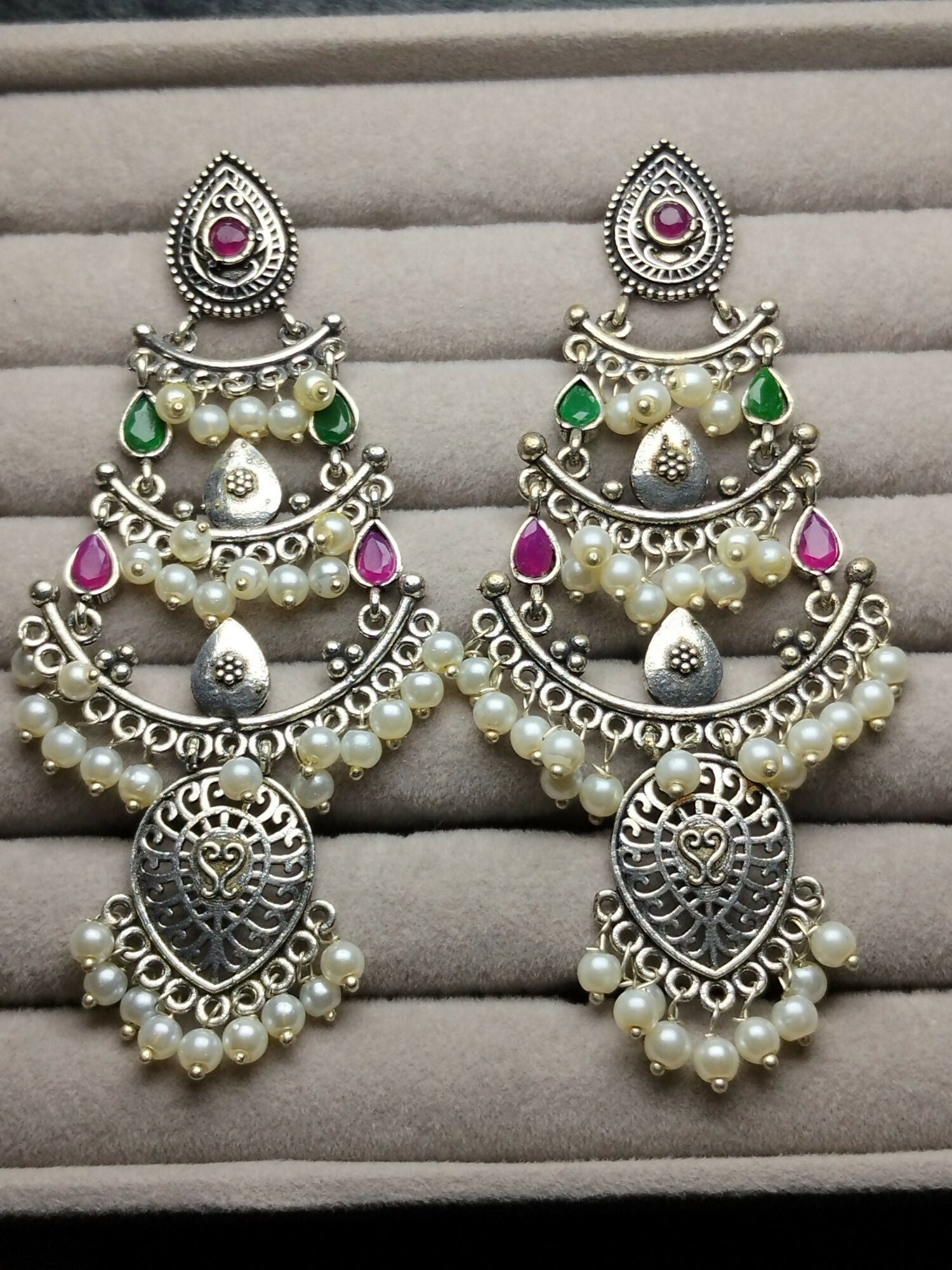 H&A Jewellery Oxidized Brass Handmade Earrings