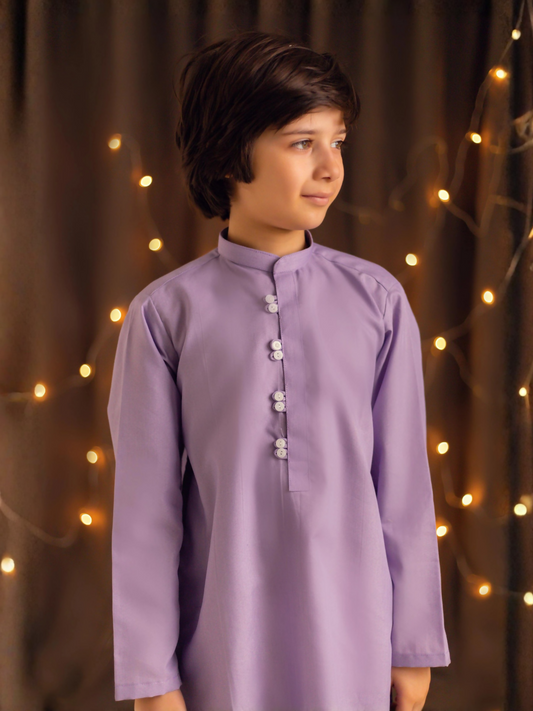 Kidoz Kloset Wash & Wear Kurta Pajama-Lilac Dreams