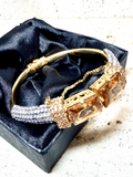 Orya Jewellery Champagne White Zircon Bangle