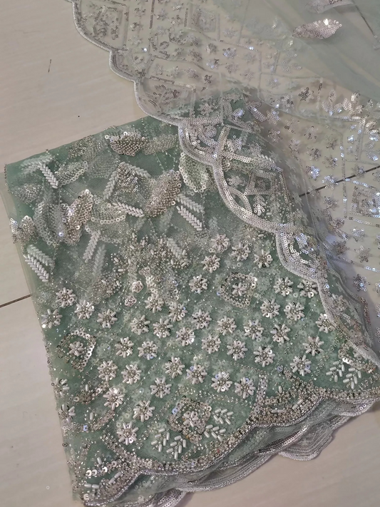 Duas Boutique Turkish Net Embellished Unstitched 2-Piece Suit-Style 11