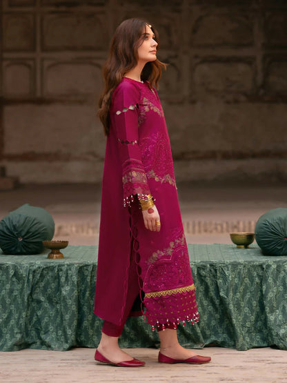 Parishay Mastani V2 Lawn Embroidered Unstitched 3-Piece Suit-MI - 01