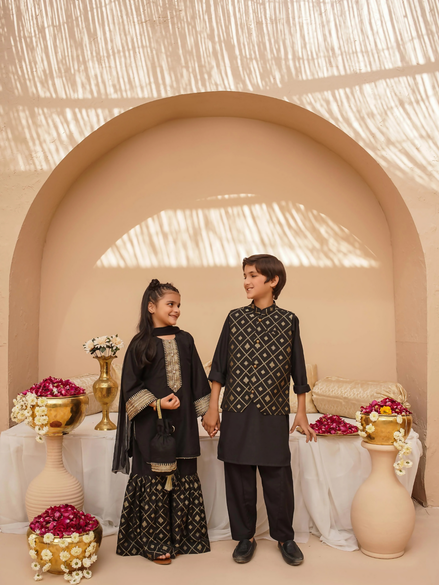 Kidoz Kloset Wash & Wear Kurta Pajama-Midnight Luxe-Boy