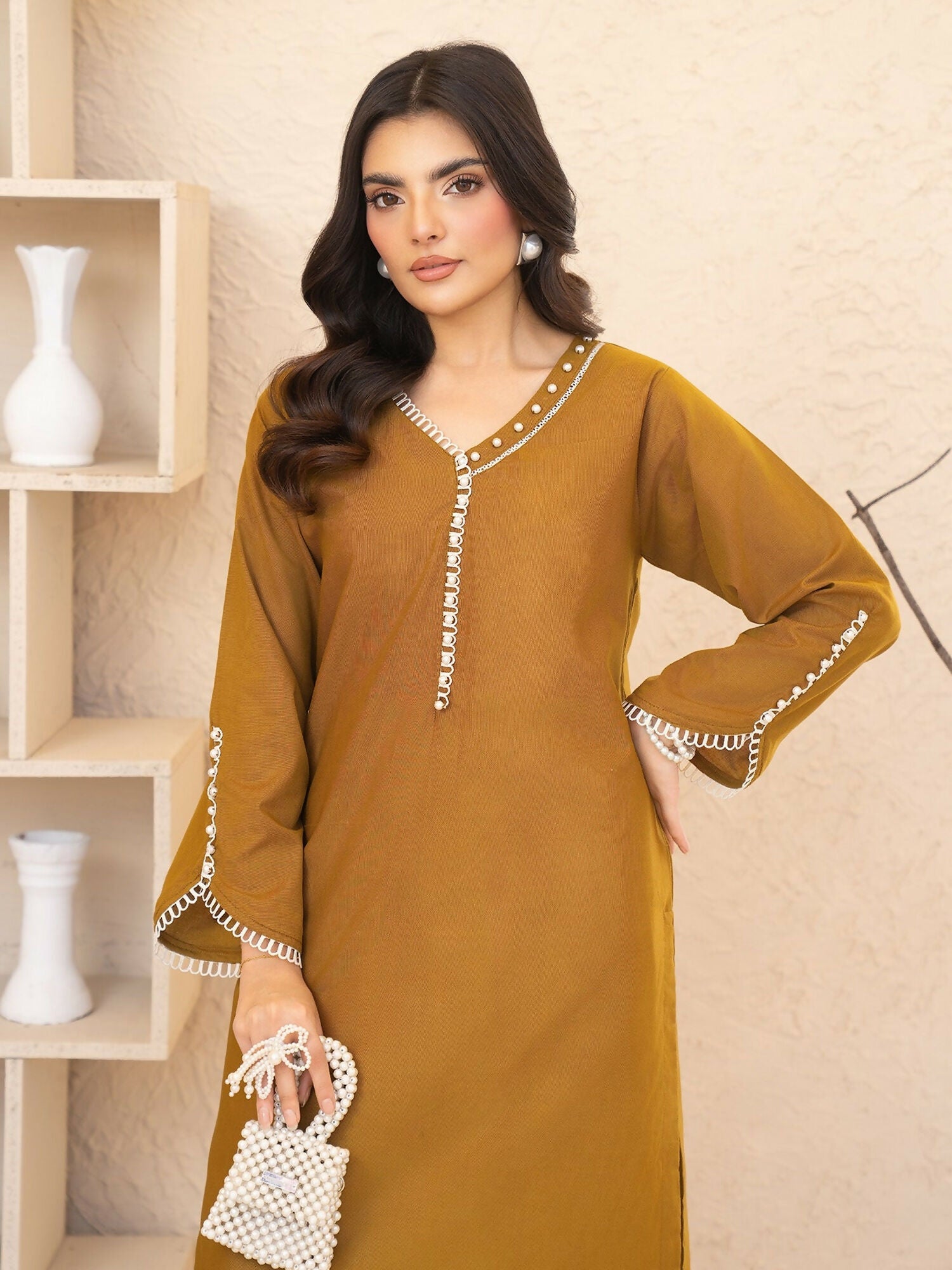 Mannat Clothing Winter Basics'25 Khaddar Stitched Suit-Olea