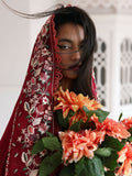 Hussain Rehar Luxury Lawn'26 Eid Edit Embroidered Unstitched 3-Piece Suit-Kastanaa