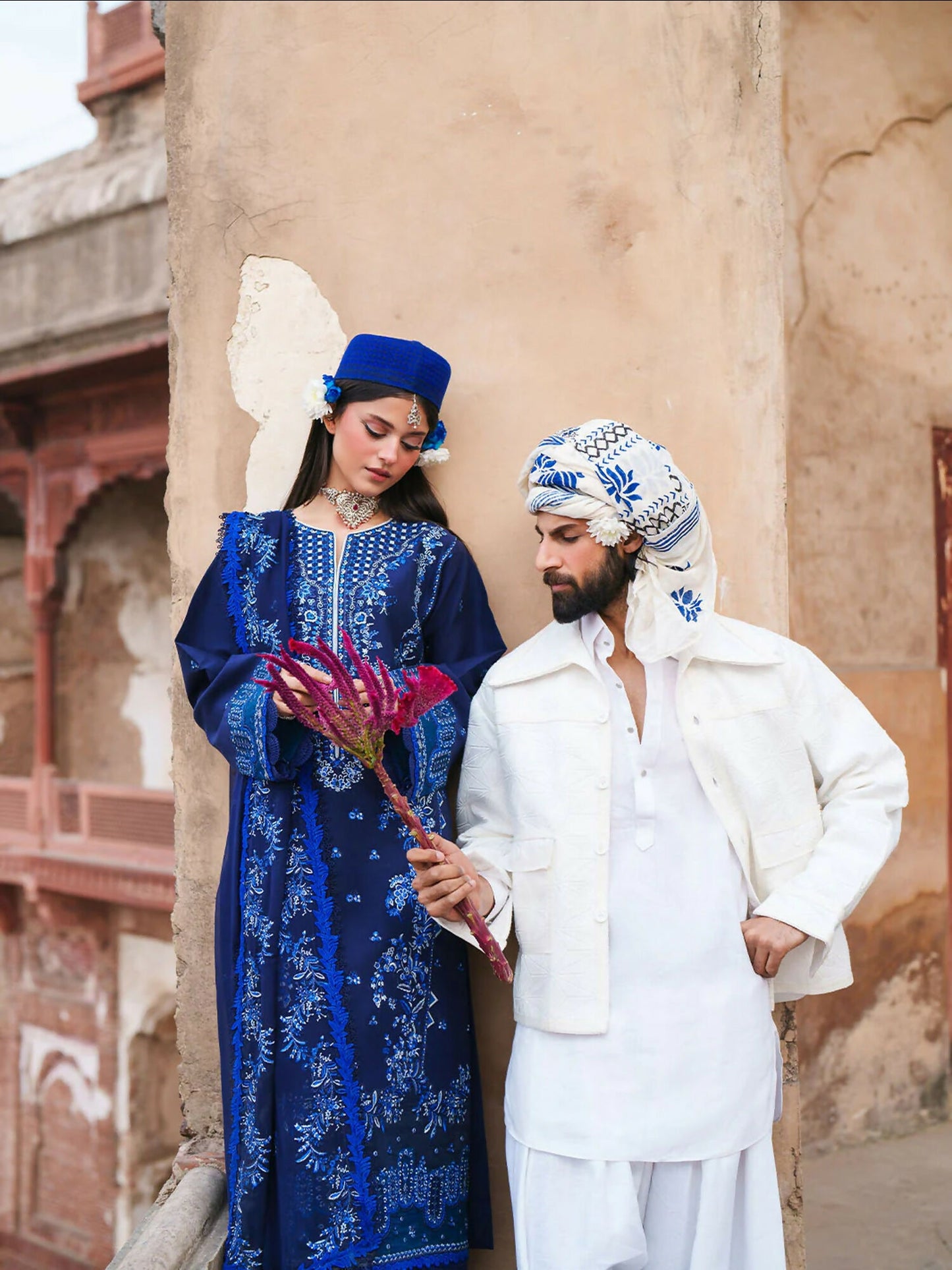 Mahnur Gul Luxury Lawn'26 Embroidered Unstitched 3-Piece Suit-G-003