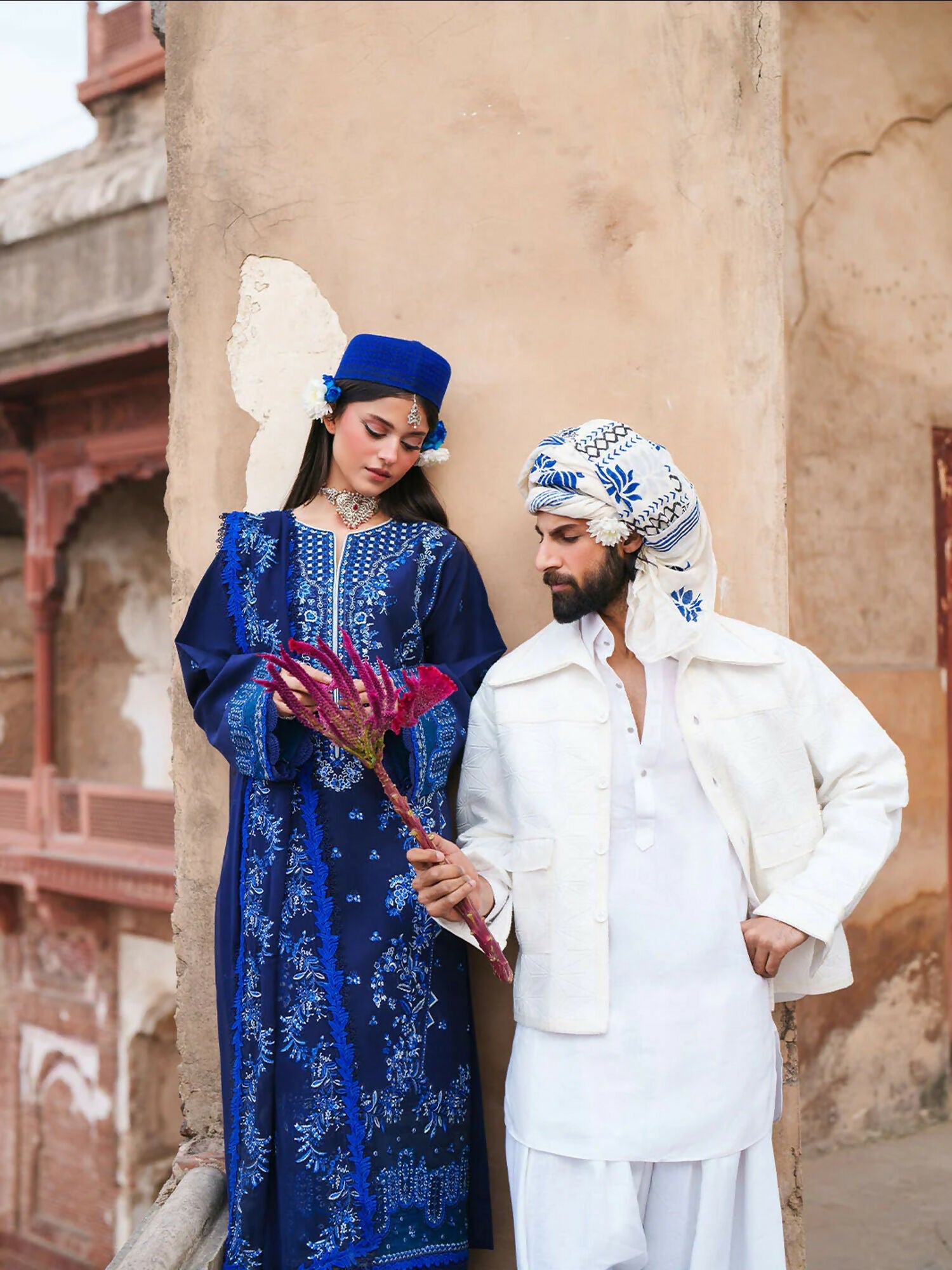 Mahnur Gul Luxury Lawn'26 Embroidered Unstitched 3-Piece Suit-G-003