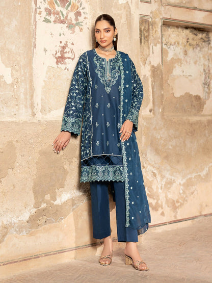 Panache Apparel Rang-e-Bahar Lawn Embroidered Stitched Suit-Gulzar